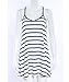Mansy Women's Summer Strap Loose V-neck Halter Casual Beach Dress, White, Medium
