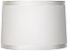 Off White Fabric Drum Shade 15x16x11 (Spider)