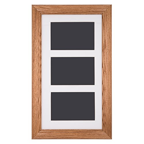 NorthernPromotionsLLC 8x15 Collage Picture Frame Fits Three 3.5 x 5.5 Photos
