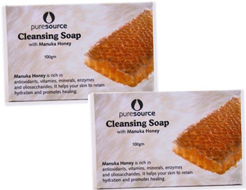 Cleansing Soap with Manuka Honey and Manuka Tree Leaf - Set of Two Cleansing Soap with Manuka Honey and Manuka Tree Leaf - Set of Two