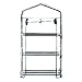 Worth Mini Greenhouse (All New) - New Metal Green Version with 3 Tier COLLAPSABLE Shelves - Best Greenhouse with ROLL UP Zipper Door Seedlings & Seed Propagation Plant Growing - 3 Year Guarantee