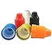 510 Central 30mL Unicorn Bottles LDPE Plastic Thin Tip (25 Pack, Multi Color Caps)