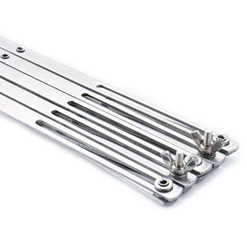Dough Divider 5 Wheel Pastry Cutter, Wosoova Stainless Steel Expandable Pizza Slicer Knife, Multi-Wheel Baking Cutter Roller for Brownies, Cookies, Cake, Pasta Dough - Thumbnail 3