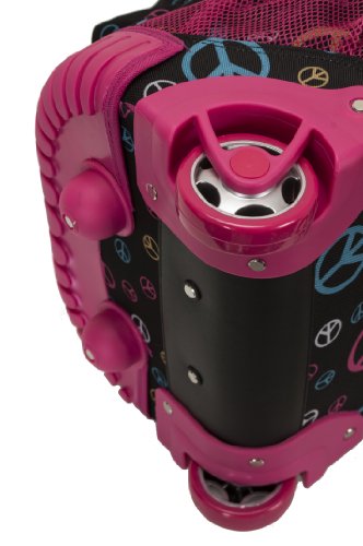 Rockland 19 Inch Rolling Backpack, Peace, One Size