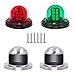 Osaid Boat Navigation Light LED, Deck Mount LED Navigation Lights (Red and Green) Perfect for Boat, Pontoon, Yacht, Skeeter, Sailing Signal Lights, DV 12V, Stainless Steel Cover