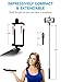 Premium Bluetooth Selfie Stick for iPhone X XR XS 11 10 8 7 6 5 Samsung Galaxy S10 S9 S8 S7 S6 S5, Android - Selfie Sticks (Powered by USA Technology) No Apps No Batteries No Downloads Required