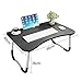 Foldable Bed Tray Lap Desk, Portable Lap Desk with Phone Slots Notebook Table Dorm Desk, Small Desk Folding Small Dormitory Table, Perfect for Watching Movie on Bed Or As Personal Dinning Tablethumb 3
