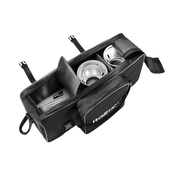 Walimex Pro Studiotasche XL für Studioblitz, Reflektoren und anderes Studiozubehör, Innenmaß 75x30x33cm), Braun – Bild 3