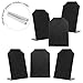 MyGift 6 Inch Small Black Erasable Chalkboard Memo Message Signs, Wedding & Event Place Cards, Set of 6