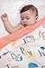 Organic Muslin Baby Toddler Blanket - 100% Hypoallergenic Cotton Bed Blankets - Alphabet by Clover & Sage