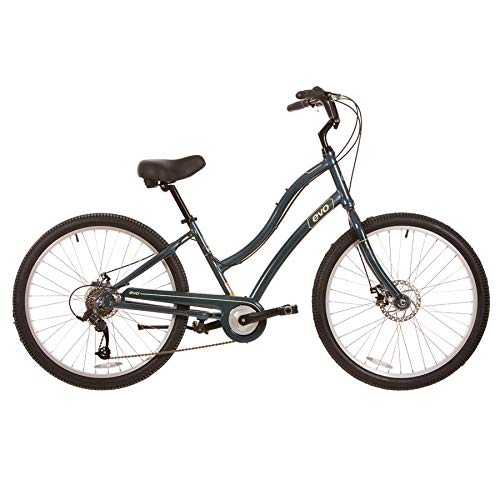 evo, Seabrook Step-Through, Commuter Bicycle, Mist Blue, 26”