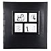 Photo Picutre Album 4x6 500 Photos, Extra Large Capacity Leather Cover Wedding Family Photo Albums Holds 500 Horizontal and Vertical 4x6 Photos with Black Pages (Black)