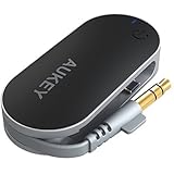 AUKEY Bluetooth Transmitter, Wireless Stereo Music Adapter with A2DP for Cell Phones, TV, PC, iPod & other 3.5mm Audio Devices