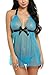 Avidlove Lingerie for Women Lace Babydoll Chemise Negligees Sexy Exotic Nightgowns Halter Nighties Sheer Mesh Nightwear
