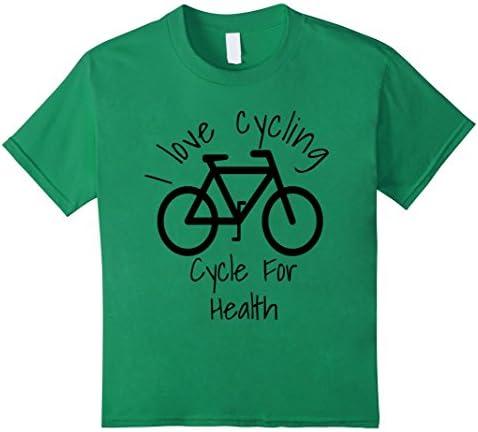 unisex-child Cycle for health :  Tshirt for Cycle Enthusiast 4 Kelly Green