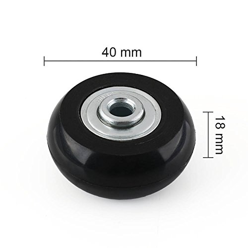 Luggage Suitcase Replacement Rubber Wheel Roller Suitcase Repair Parts (4018)