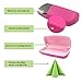 Perfect Eyeglass Case with Microfiber Cleaning Cloth| for Medium Size Frames | Smooth Finish | Metal | Hard | for Men & Women | AS302 Pink |