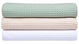 Sinland Microfiber Waffle Weave Dish Drying Towels 16 Inch X 32 Inch 3 Pack Assorted Color