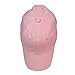 DALIX Unisex Youth Childrens Cotton Cap Adjustable Plain Hat - Unstructured (Pink)