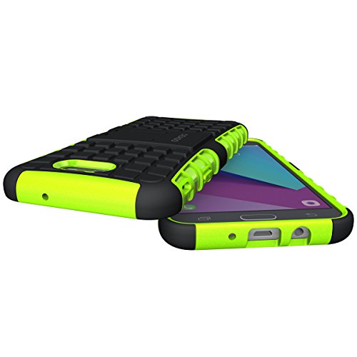 Galaxy J7 V Case, Galaxy J7 Prime Case, Galaxy J7 Perx Case, Galaxy J7 Sky Pro / Galaxy Halo Case, OEAGO Samsung Galaxy J7 2017 Case Tough Rugged Dual Layer Protective Case with Kickstand - Green - Thumbnail 6