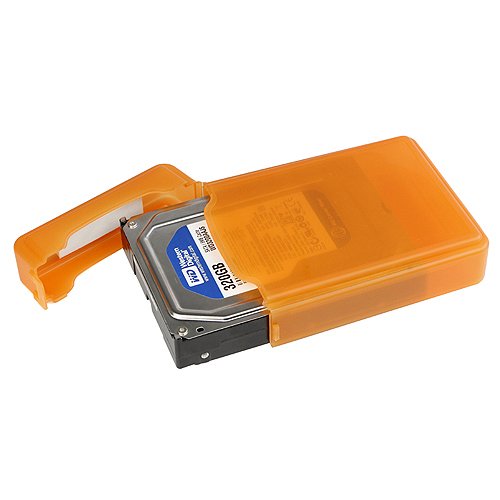 iKross 3 Colors Package - 3.5 Inch IDE/SATA HDD Storage Protection Boxes - Orange,Green and Blue