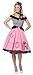 California Costumes Women's Nifty 50's Adult, Pink/White/Black, Medium