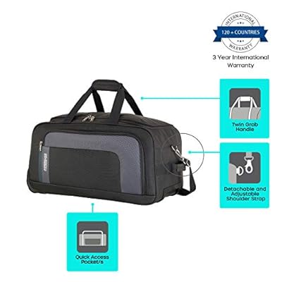 American Tourister Camp Polyester 65 cms Grey Travel Duffle (FR7 (0) 08 002)