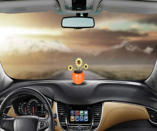 image for Pausseo Car Decoration Pausseo Halloween Decor - Sun Flower Solar Ener