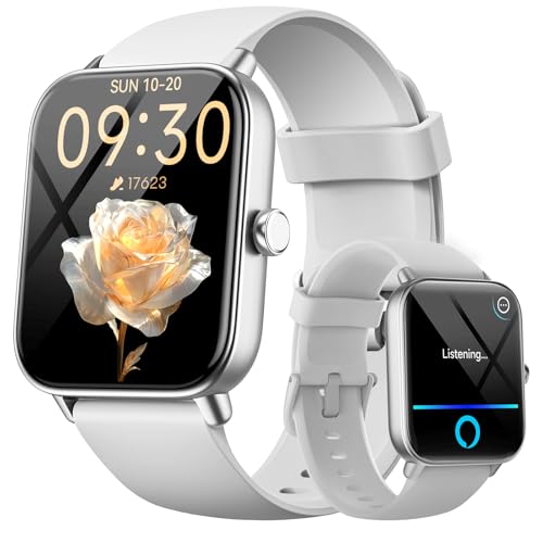 Smartwatch Men Women with Phone Function, 1.8 Inch Smart Watch Fitness Watch with Whatsapp and Alexa, Heart Rate Sleep Monitor, 120+ Sports Modes Fitness Tracker, IP68 Waterproof Watches for Samsung
