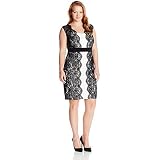 Plus Size Floral Sheath Dress 