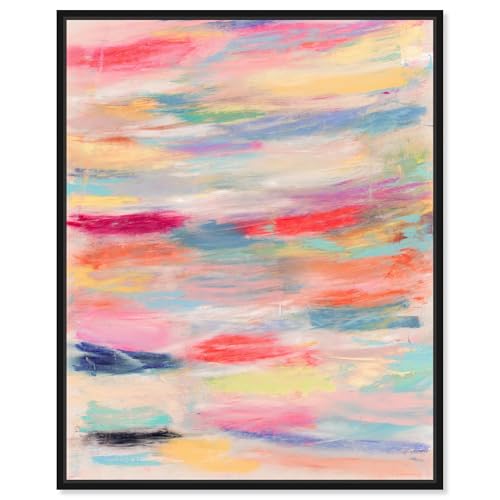 Art Remedy Color Play III Canvas Maximalist Abstract, Black Frame, 24 x 30
