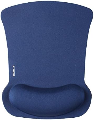 Antifatigue Comfort Foam Black Wave Rest Mice Pad Pro-Fit Mousepad for Optical Mouse(BLUE)