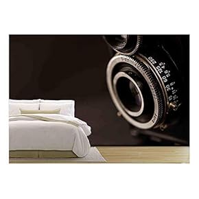 Detail of The Lens of a Very Old Camera - Removable Wall Mural | Self-Adhesive Large Wallpaper - 66x96 inches