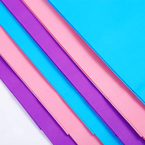 Coobey 20 Pieces Kraft Paper Bags Party Favor Bags Craft Paper Bags with Handle for Birthday, Baby Shower, Wedding and Party Celebrations (Light Blue, Light Purple, Pink)