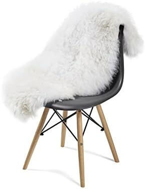 Sheepskin Rug - Authentic European Sheepskin Handmade 100% Natural Sheepskin Rug Area Rug Large Medium or Small Sizes (L)