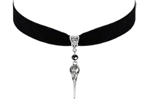 CICOD Gothic Black Velvet Choker Necklace for Women,Cameo Choker Collar Necklace Vintage Goth Jewelry