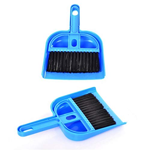 Guinea Pig Brush,Mini Dustpan and Brush Set,Hamster Cleaner Hedgehog Supplies,Cleaning Tool Set for Animal Waste,Guinea Pig Cage Cleaning Tool for Hamsters, Chinchillas, Rabbits(Random Color)