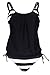 Roswear Women's Lined Up Double Up Tankini with Triangle Swimsuit
