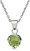Sterling Silver Necklace Set with Five Pendant Gemstones