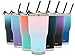 Simple Modern Cruiser Tumbler with Clear Flip Lid and Straw - Insulated Travel Mug Stainless Steel Water Bottle 30 Ounce Ombre: Sweet Taffy