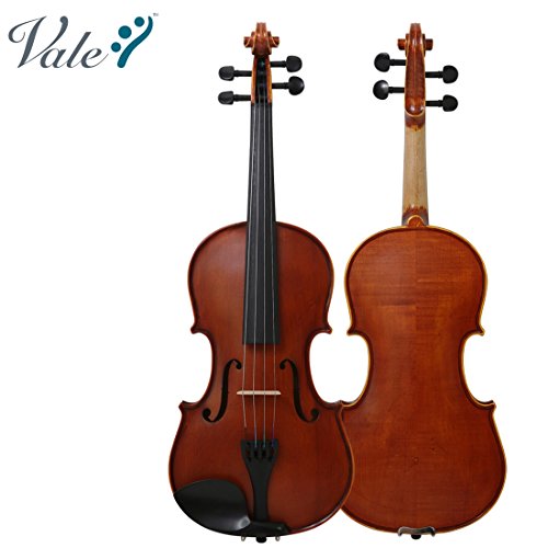 VALE Full Size 4/4 Violin Handmade Solid Wood Violin with Case Outfit for Beginners