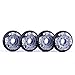 8-pack, Cougar Inline Skate/Rollerblade Wheels (Jet Black, 76mm)