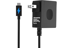 ENGFYADSY Charger for Nintendo Switch/OLED/Lite, Support Switch TV Dock Mode, 15V 2.6A Fast Charging Adapter with 5FT Charger Cable