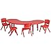 Flash Furniture Half-Moon Activity Table Set, 35
