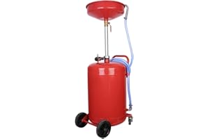 Togarhow 20 Gallon Waste Oil Drain Tank Air Operated Drainer Oil Change Fluid Fuel Transfer Drainage Adjustable Funnel Height