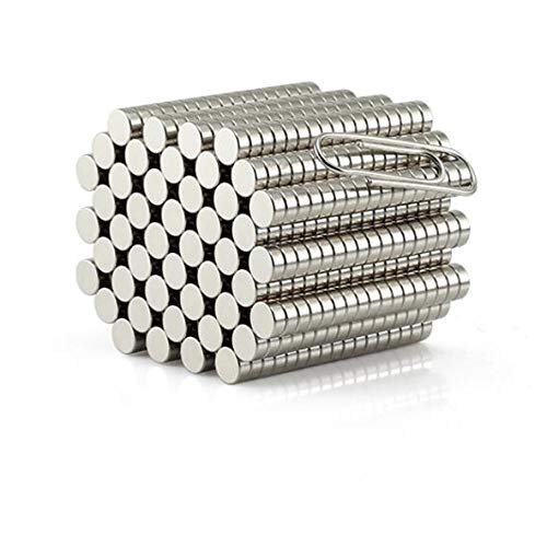 100Pieces Brushed Nickel Pawn Type Magnetic Push pin, Refrigerator Magnet, Office Magnet, Dry Erase Board Magnetic Needle, whiteboard Magnet, Round Stainless Steel Magnet, 5X1.5mm (0.2 inch)