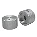 Taiss/ 2pcs Silver color Aluminum Rotary Electronic Control Potentiometer Knob For 6 mm Diameter Shaft, Volume Control Knobs, Audio knobs, Electric Guitar Knobs，Switch Knob, 25mm dia. x 15mm height