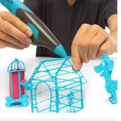 Kit Filamento PLA para Caneta 3D – 20 Cores Sortidas 1,75mm | 100 Metros Total | Refil Compatível com Caneta 3D e Impressoras 3D | Material PLA para Desenho, Modelagem e Projetos Criativos