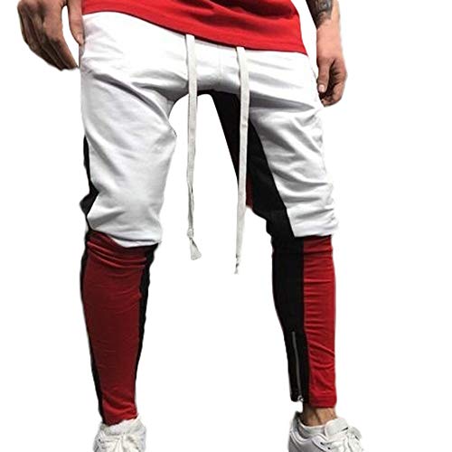 Trousers ! Edenun 2019 Men's Sport Jogging Fitness Skinny Leg Pant Loose Sweatpants Drawstring Activewear White