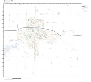 Amazon.com: ZIP Code Wall Map of Dickinson, ND ZIP Code Map Not